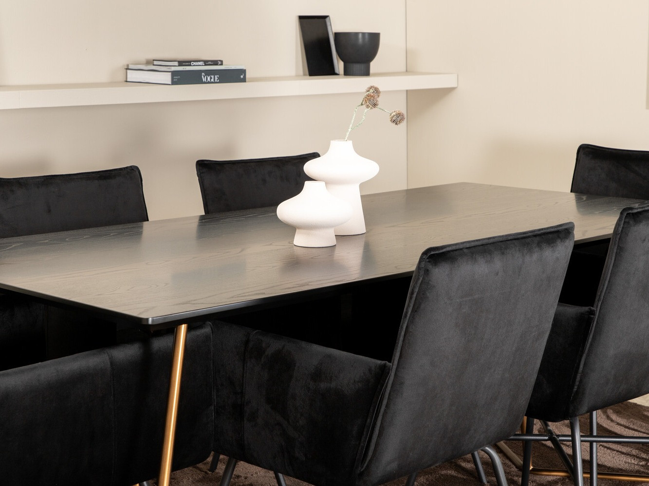 Salle à manger complète Dallas 2718 (Noir)