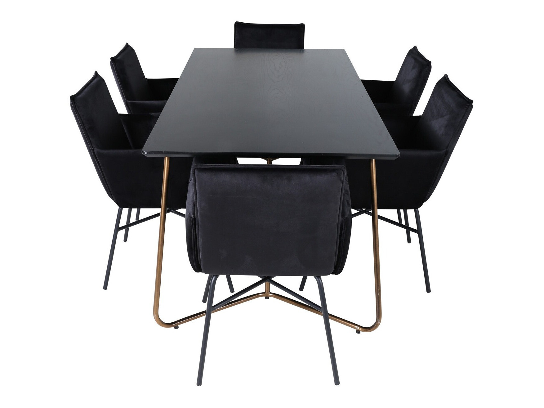 Salle à manger complète Dallas 2718 (Noir)
