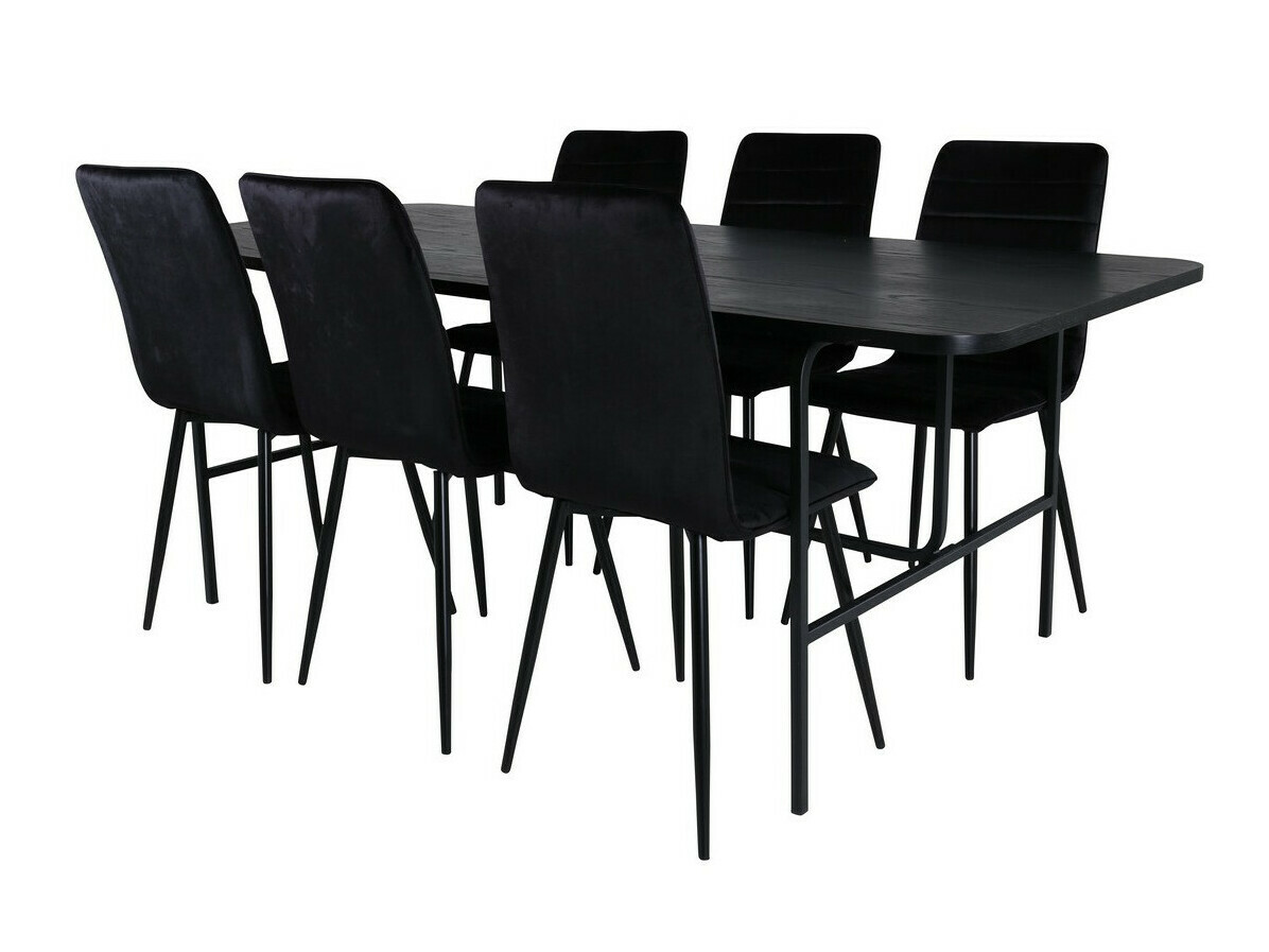Salle à manger complète Dallas 2768 (Noir)
