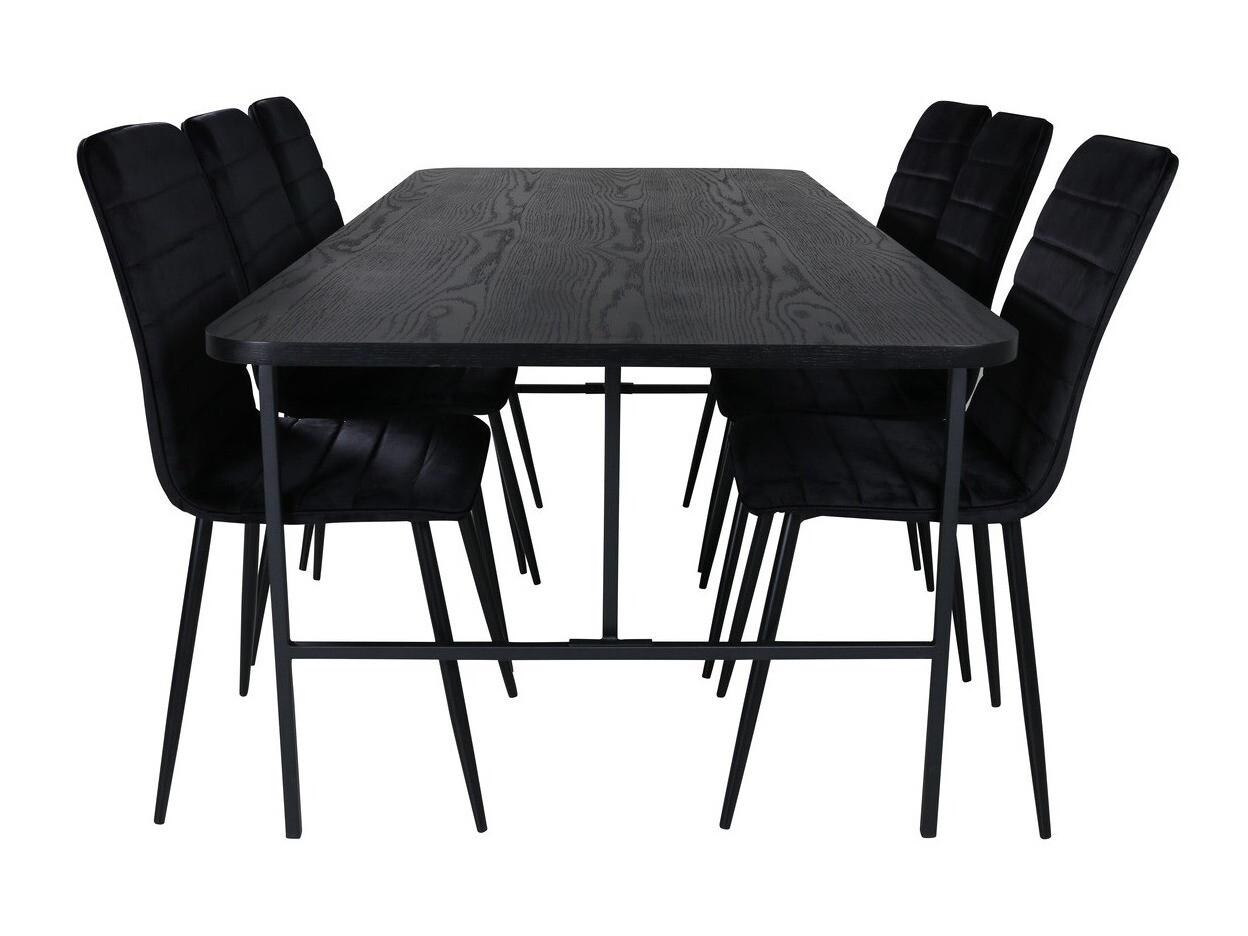 Salle à manger complète Dallas 2768 (Noir)