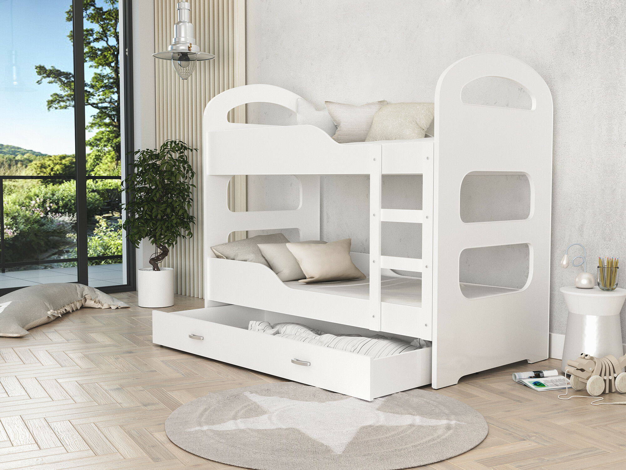 Lit superposé Aurora 115 (Blanc)