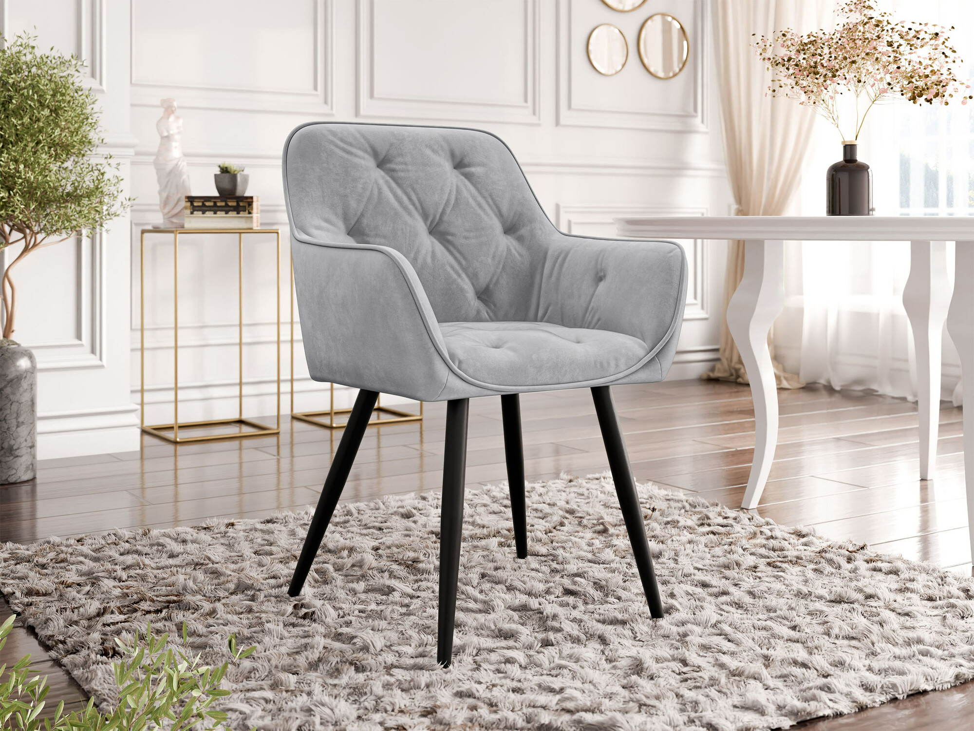 Chaise Jackson 115 (Noir + Magic Velvet 2240)