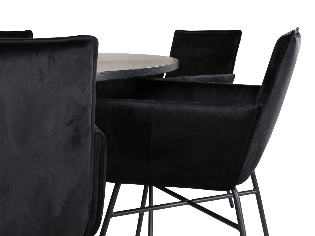 Salle à manger complète Dallas 2391 (Noir)
