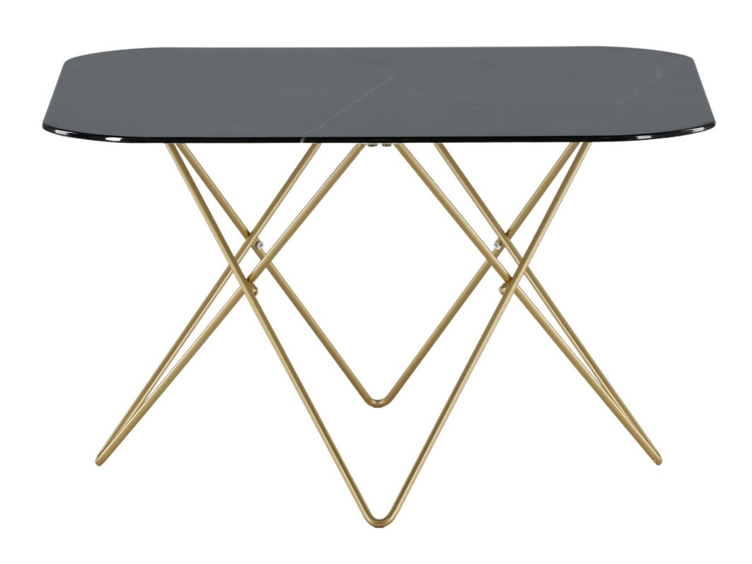 Table basse Dallas 1723 (Noir + Laiton)