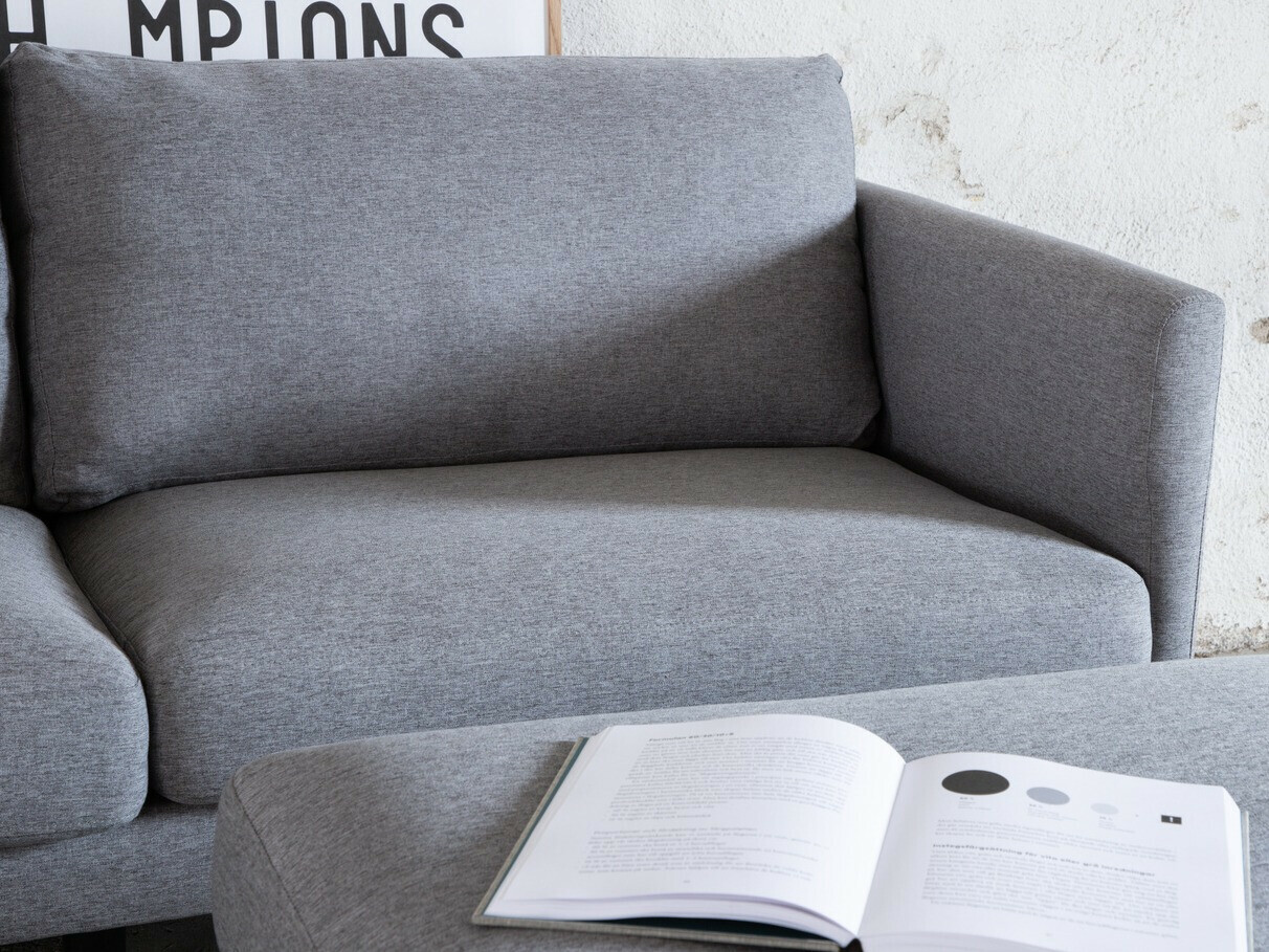 Canapé Fercame 103 (Gris + Noir)