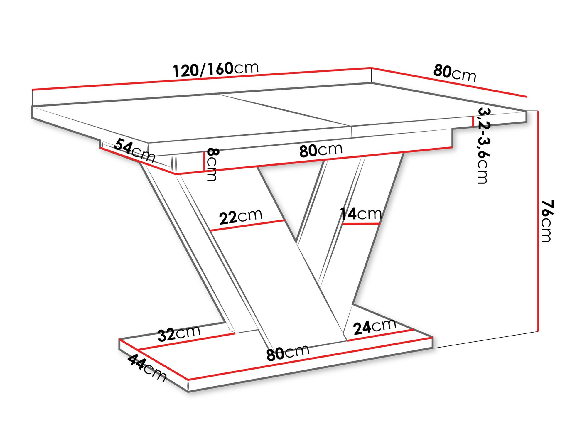 Table Violium (Marbre blanc)
