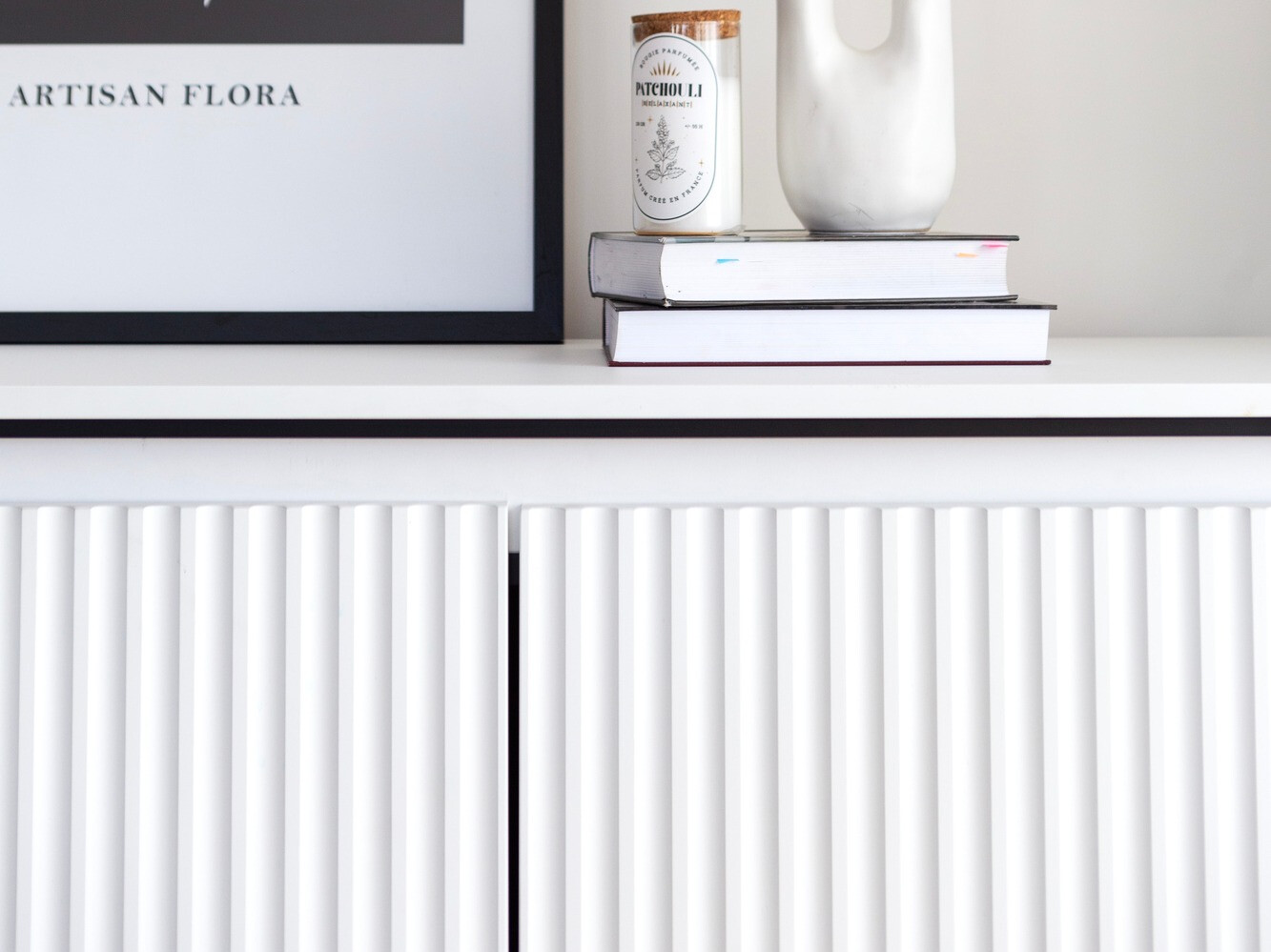 Commode Fernolu 100 (Blanc + Noir)