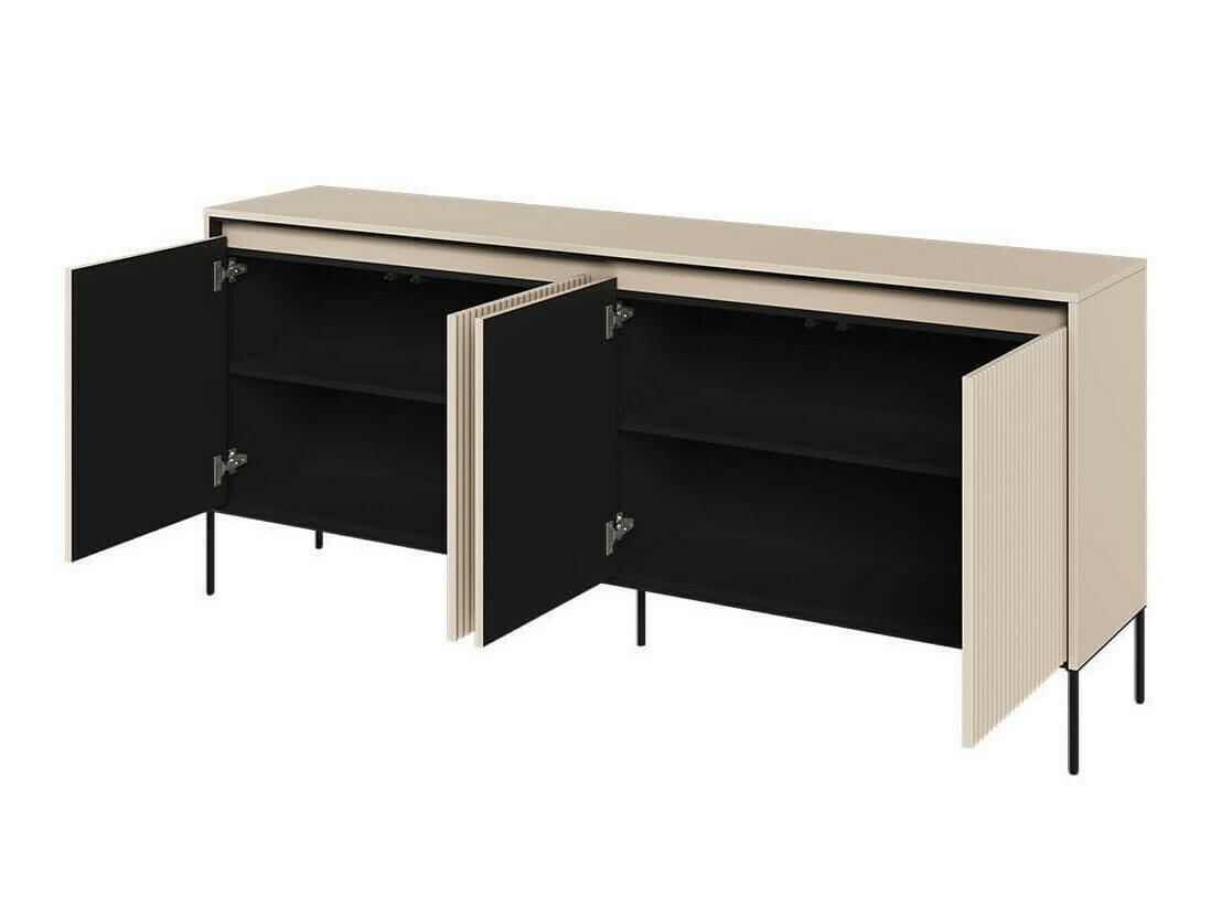 Ensemble de salon Fernolu 112 (Beige + Noir)
