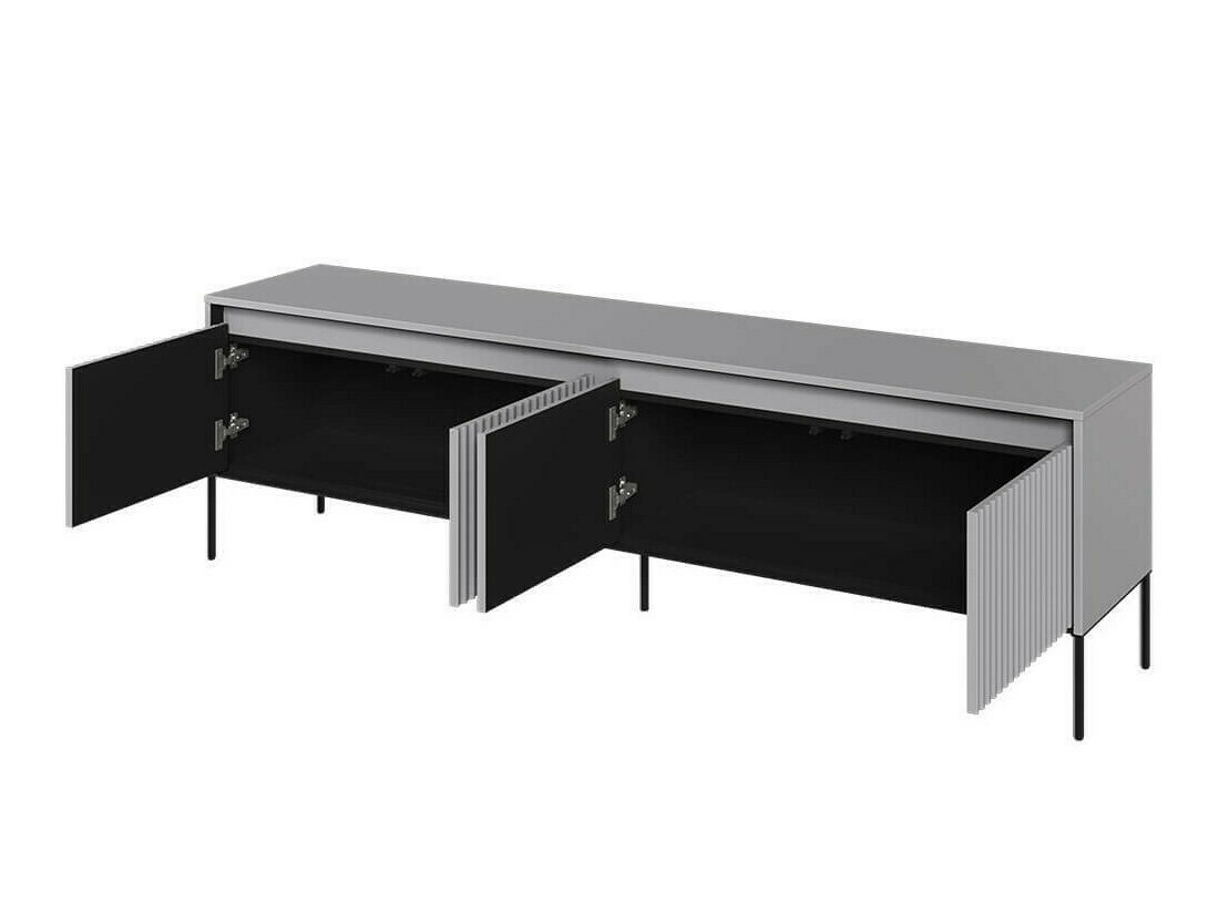 Ensemble de salon Fernolu 112 (Gris + Noir)