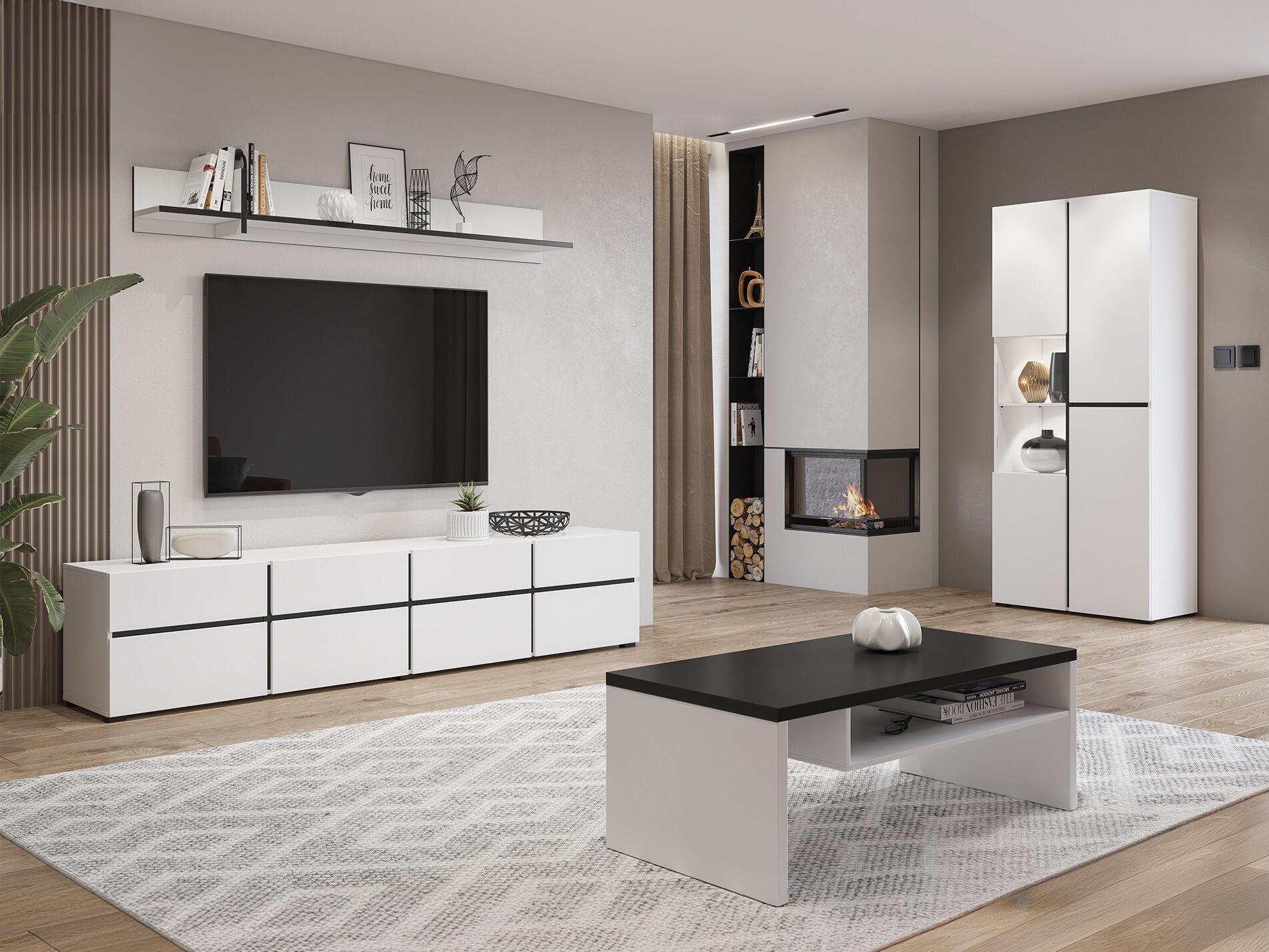 Ensemble de salon Alfere 117 (Blanc)
