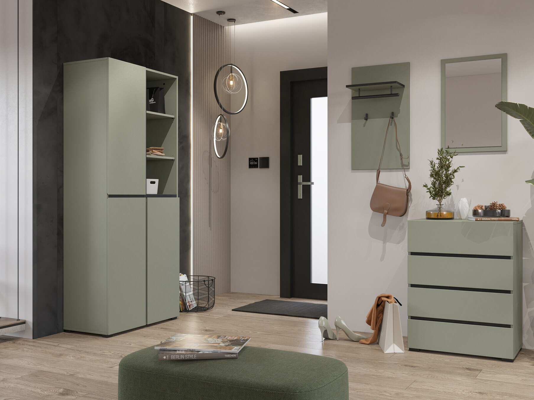 Meuble d'entrée Alfere 113 (Vert)