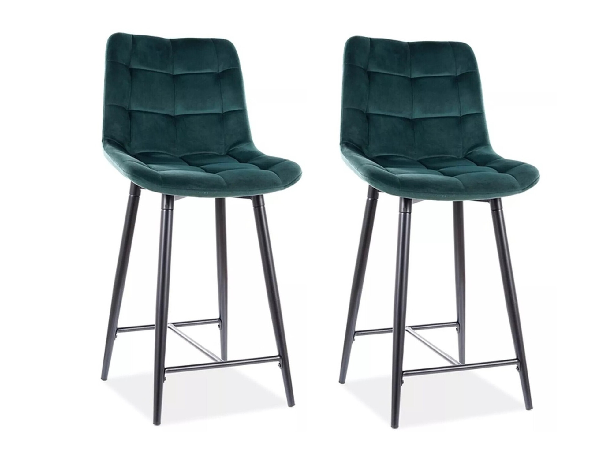 Chaise de bar mi-hauteur Detroit 393 (Vert)