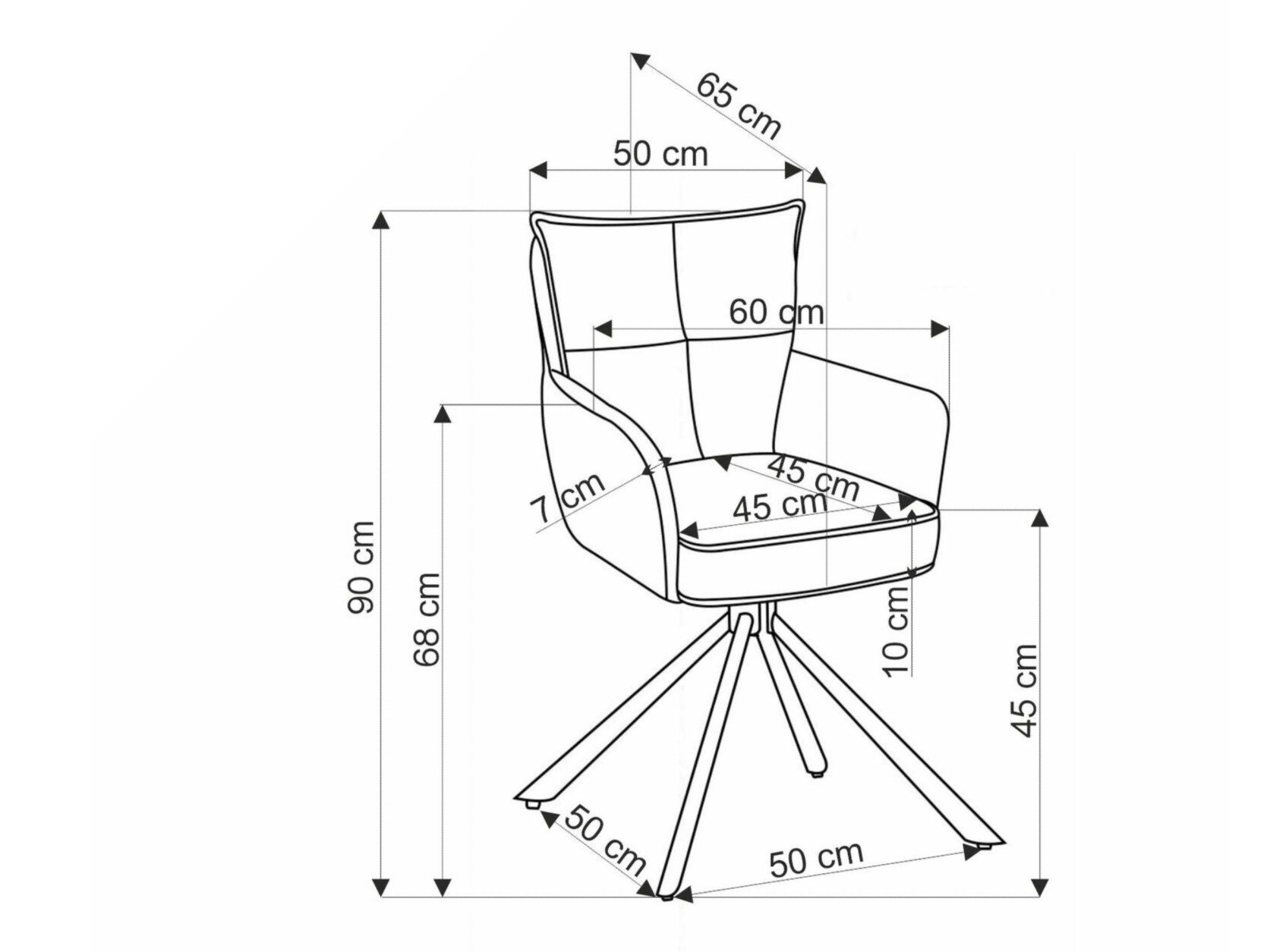 Chaise Houston 1797 (Cappuccino)