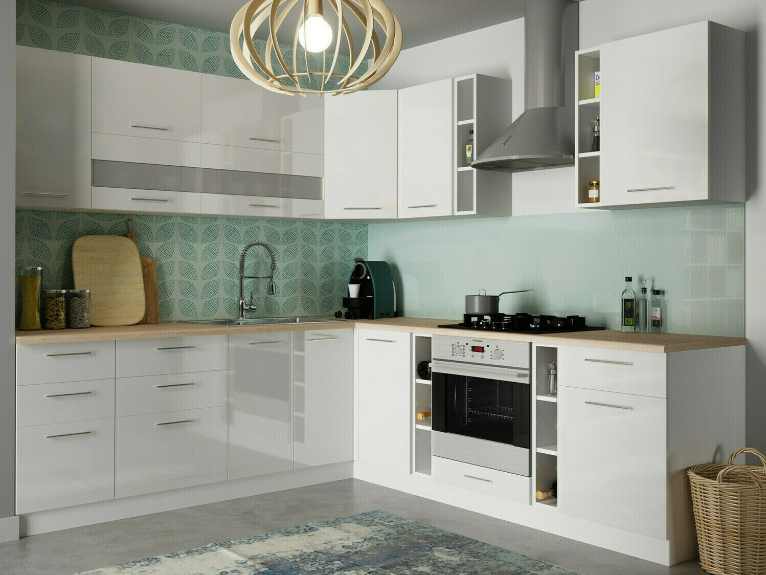 Armoire murale modulaire Tiffa White 100