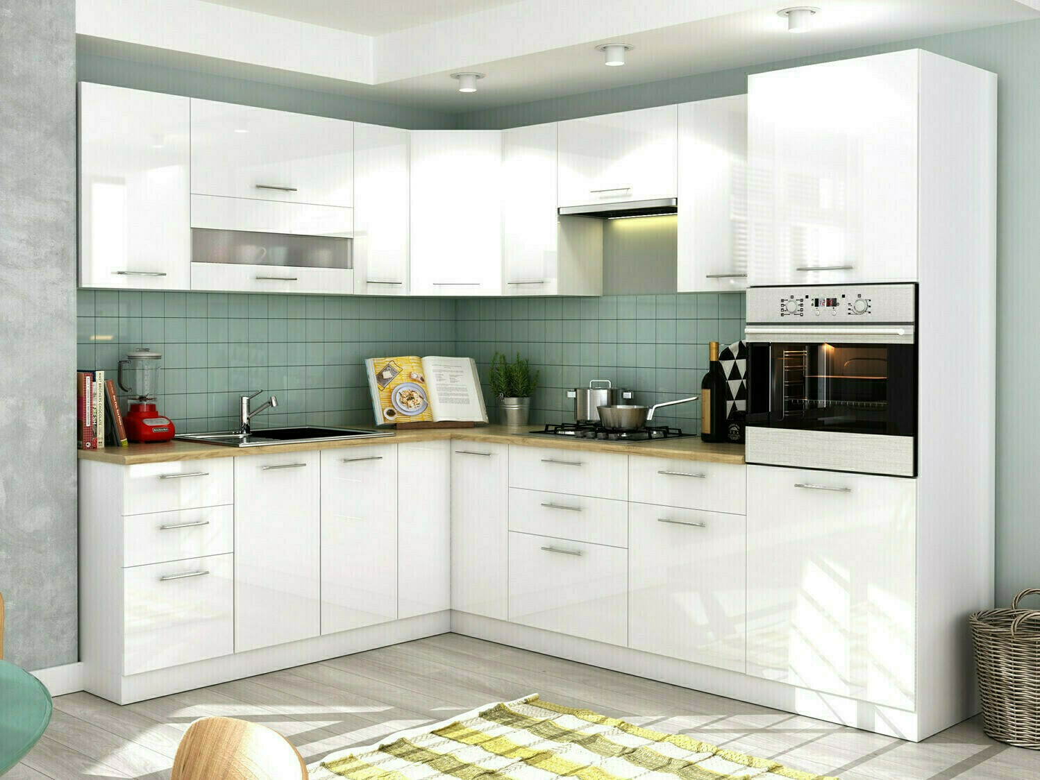Armoire murale modulaire Tiffa White 130
