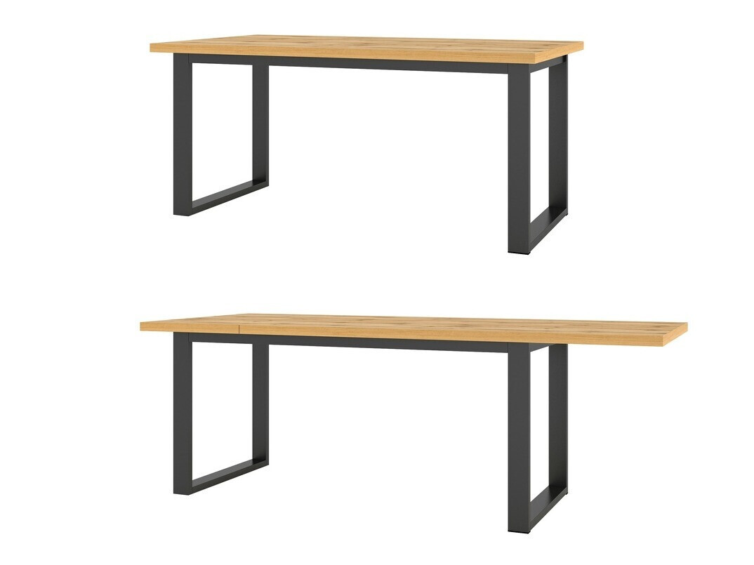 Table Avicavu 111 (Chêne wotan + Noir)