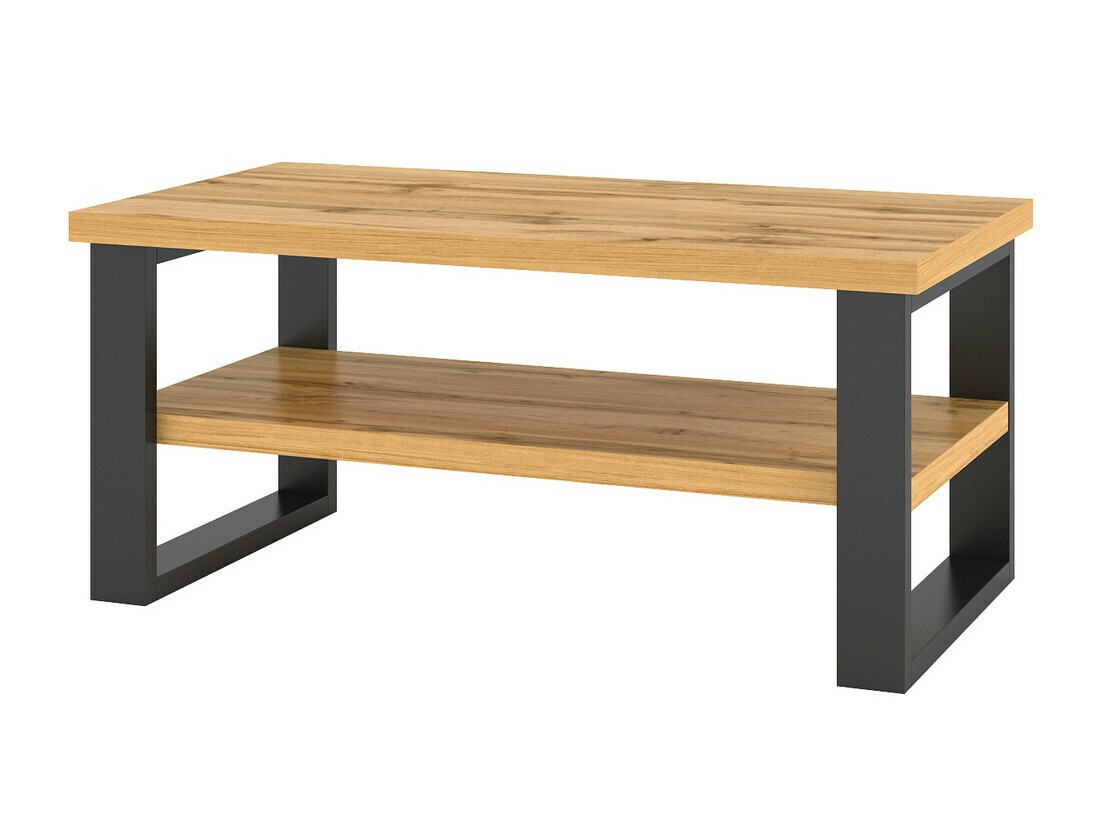 Table basse Avicavu 110 (Chêne wotan + Noir)
