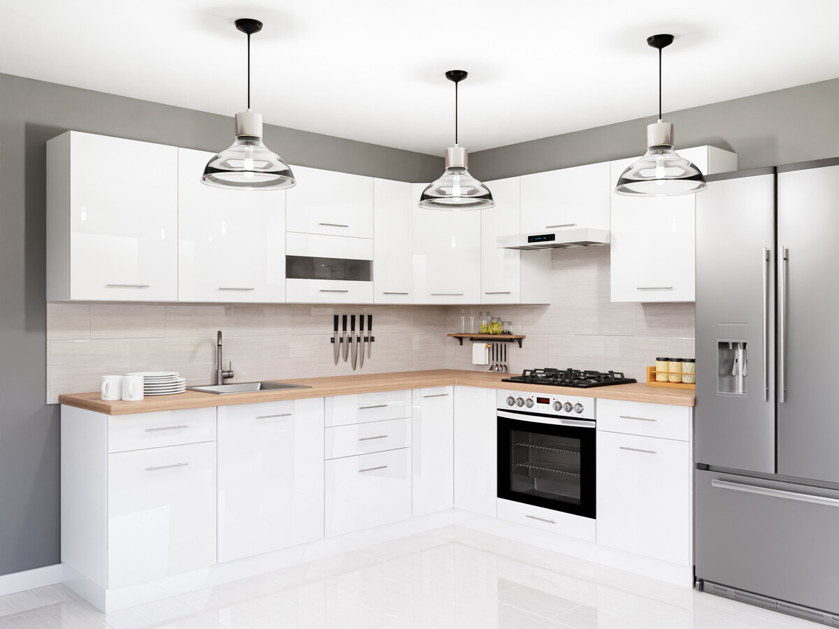 Armoire modulaire pour appareils intégrés Tiffa White 123