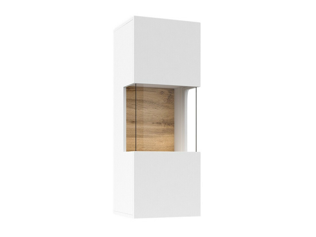 Armoire murale Revmiru 101 (Blanc + Chêne wotan)