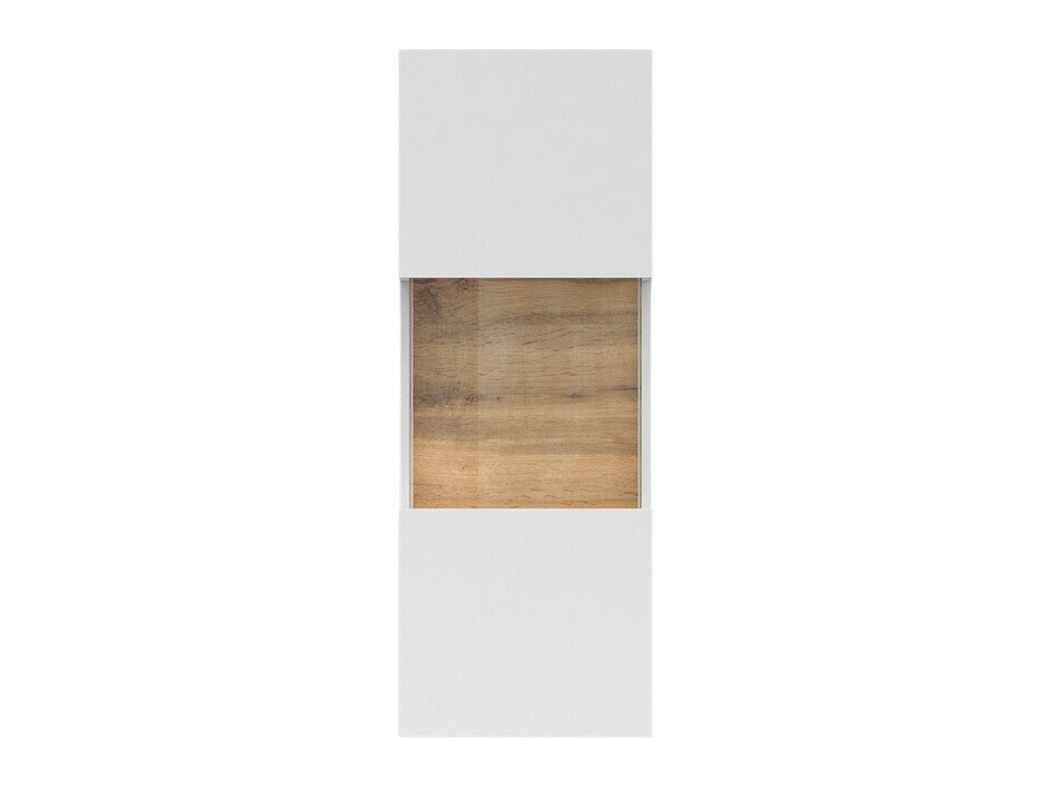 Armoire murale Revmiru 101 (Blanc + Chêne wotan)