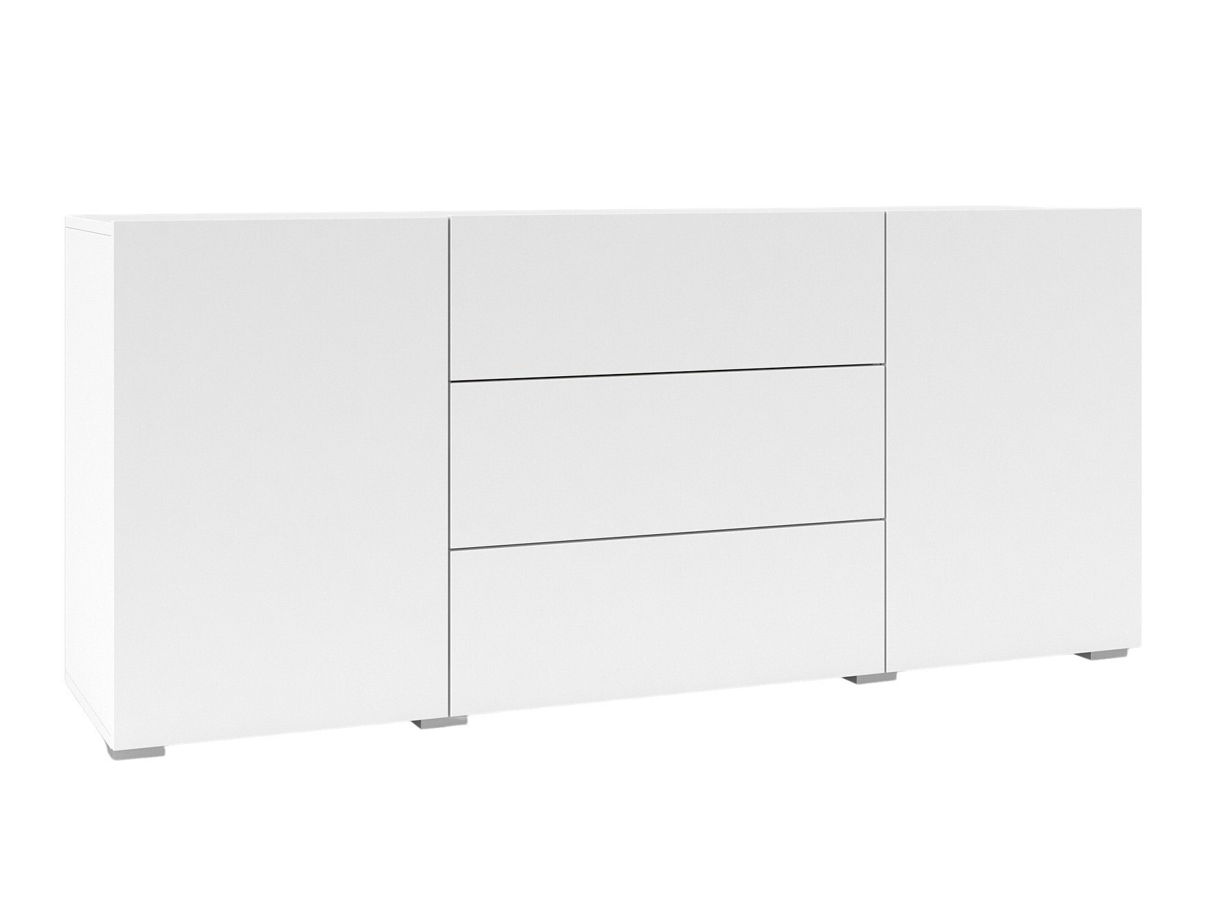 Commode Revmiru 103 (Blanc + Chêne wotan)