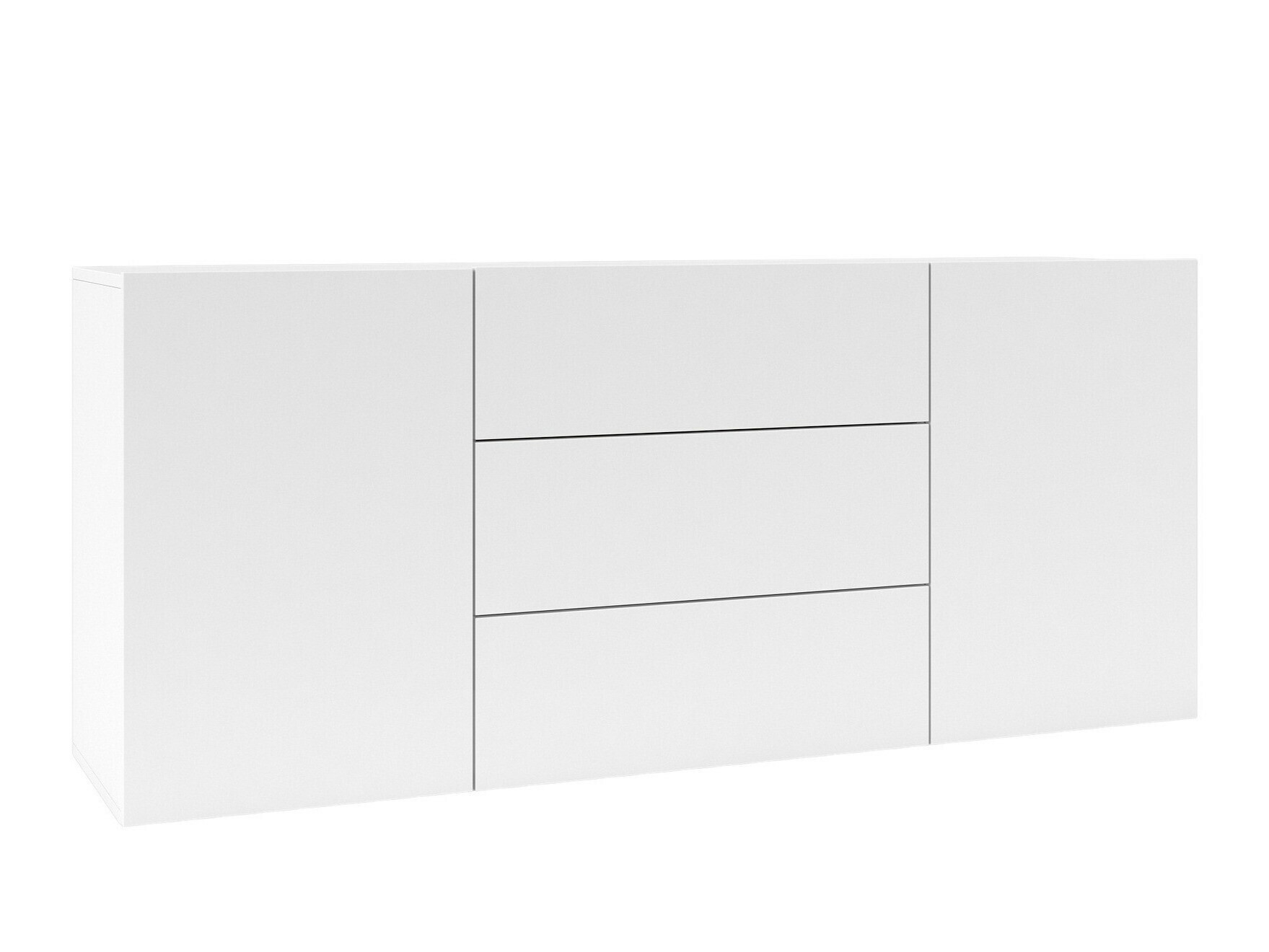 Commode Revmiru 103 (Blanc + Chêne wotan)