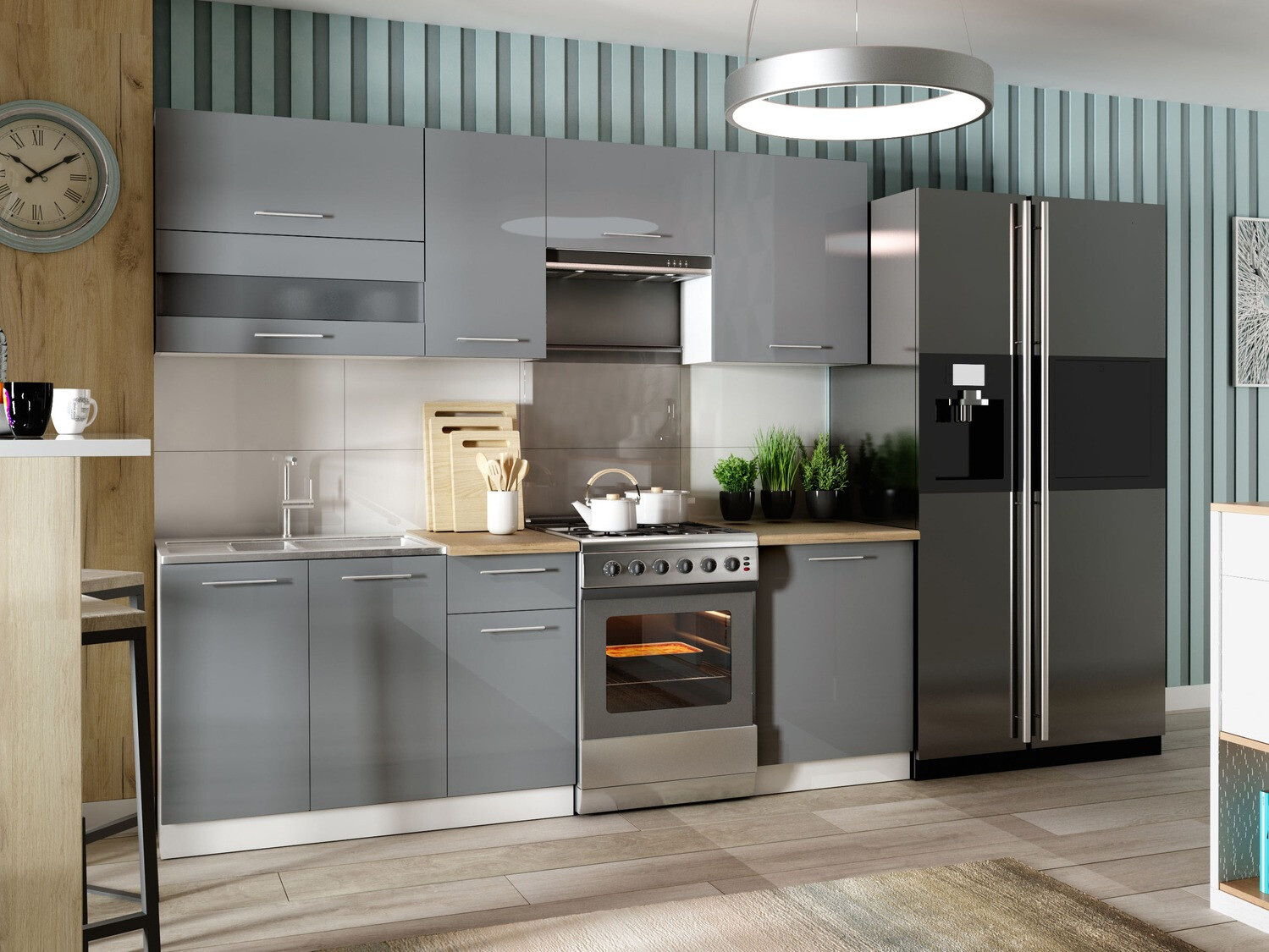 Cuisine complète modulaire Tiffa Grey 106