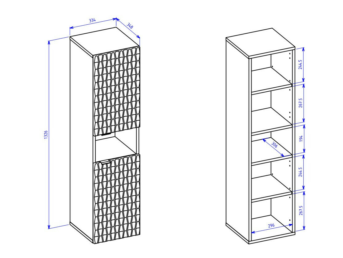 Armoire de salle de bain murale Elitese 101