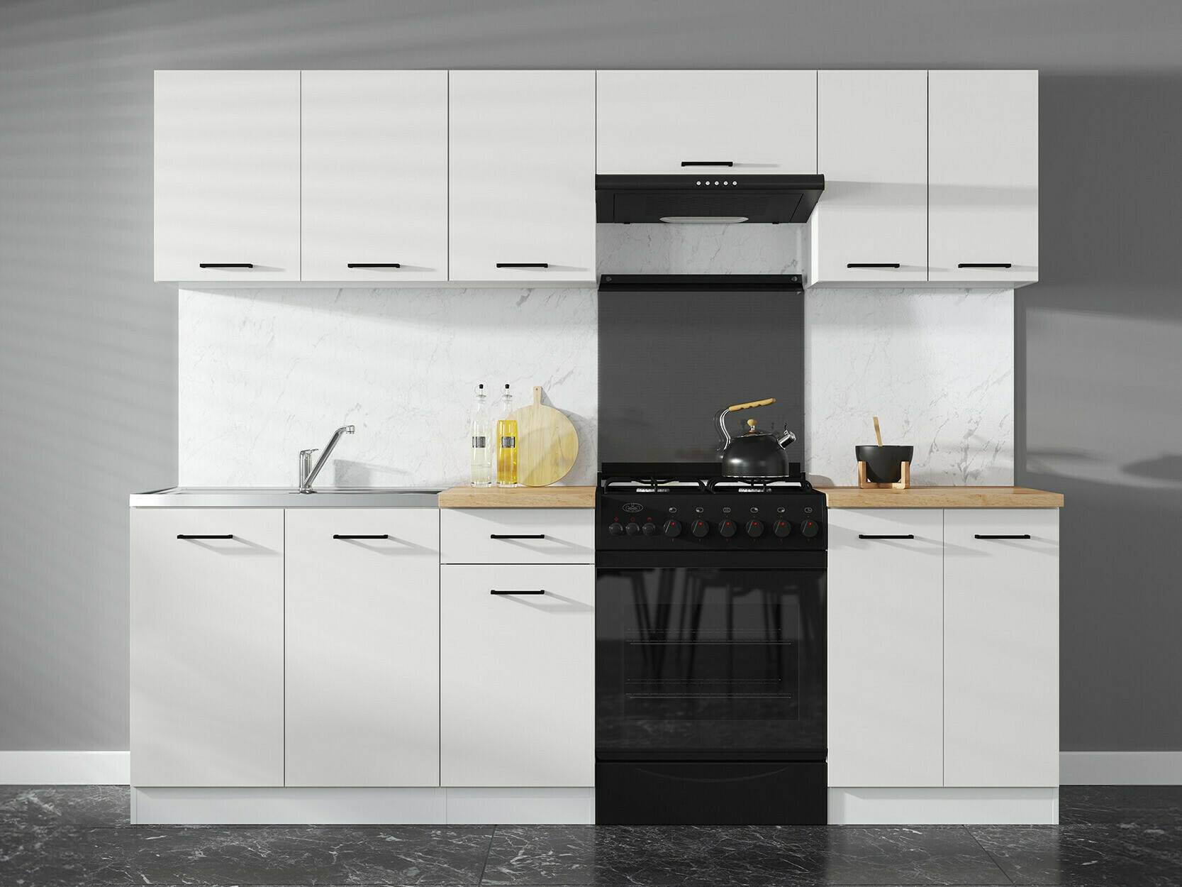 Armoire modulaire avec portes Line White 108