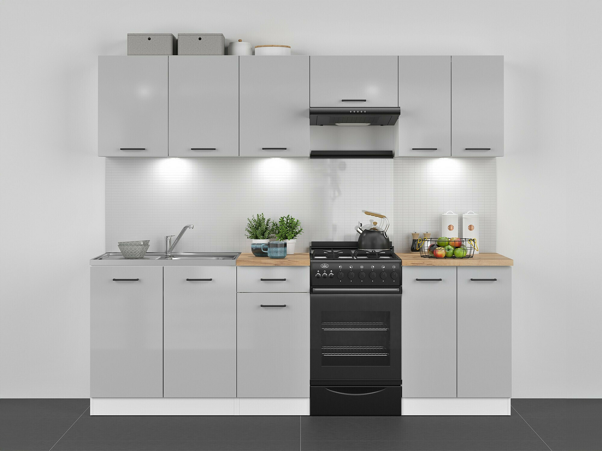 Armoire murale modulaire Line Grey 103