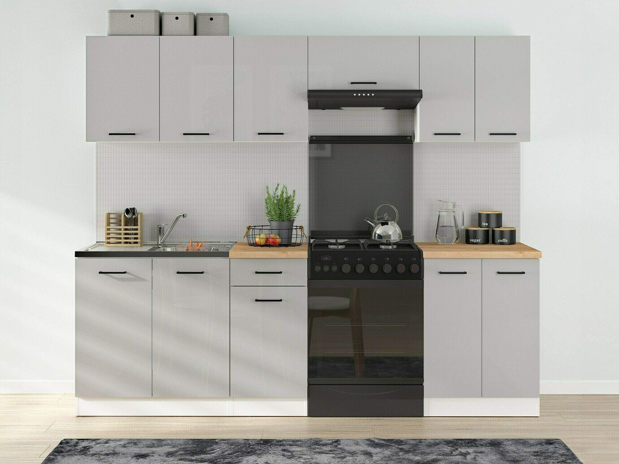 Armoire murale modulaire Line Grey 109
