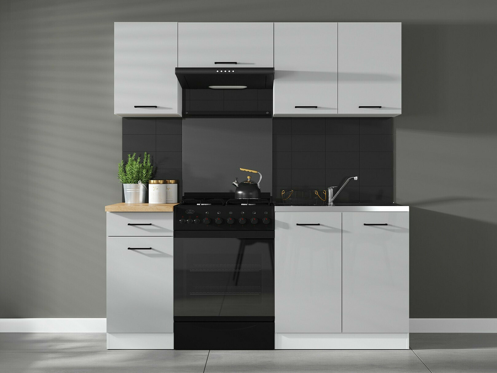 Armoire murale modulaire Line Grey 112