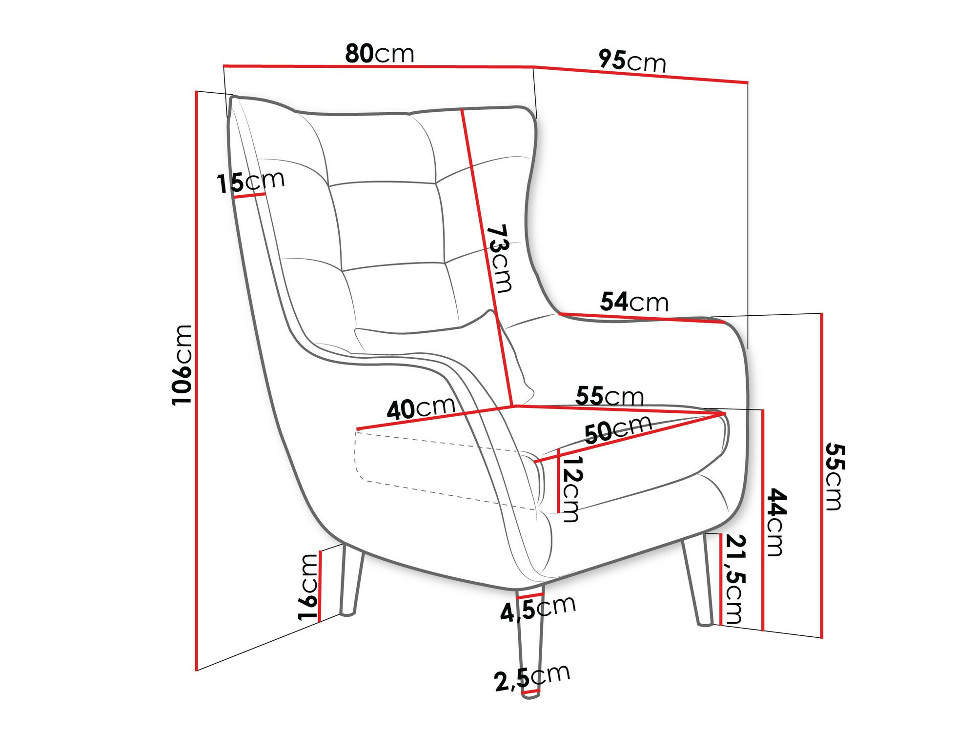 Fauteuil Comfivo Ulmus III (Poso 05)