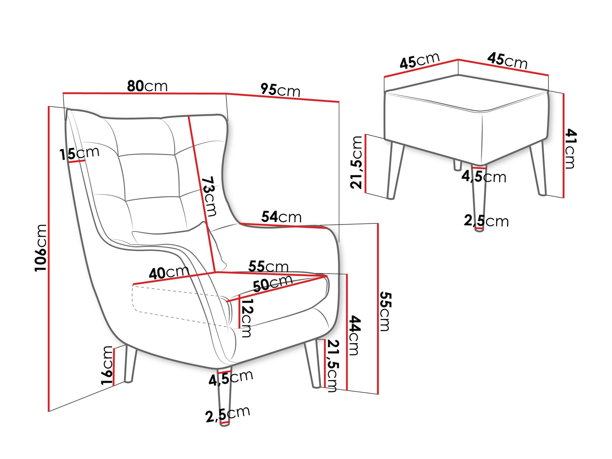 Fauteuil Comfivo Ulmus V (Poso 52)