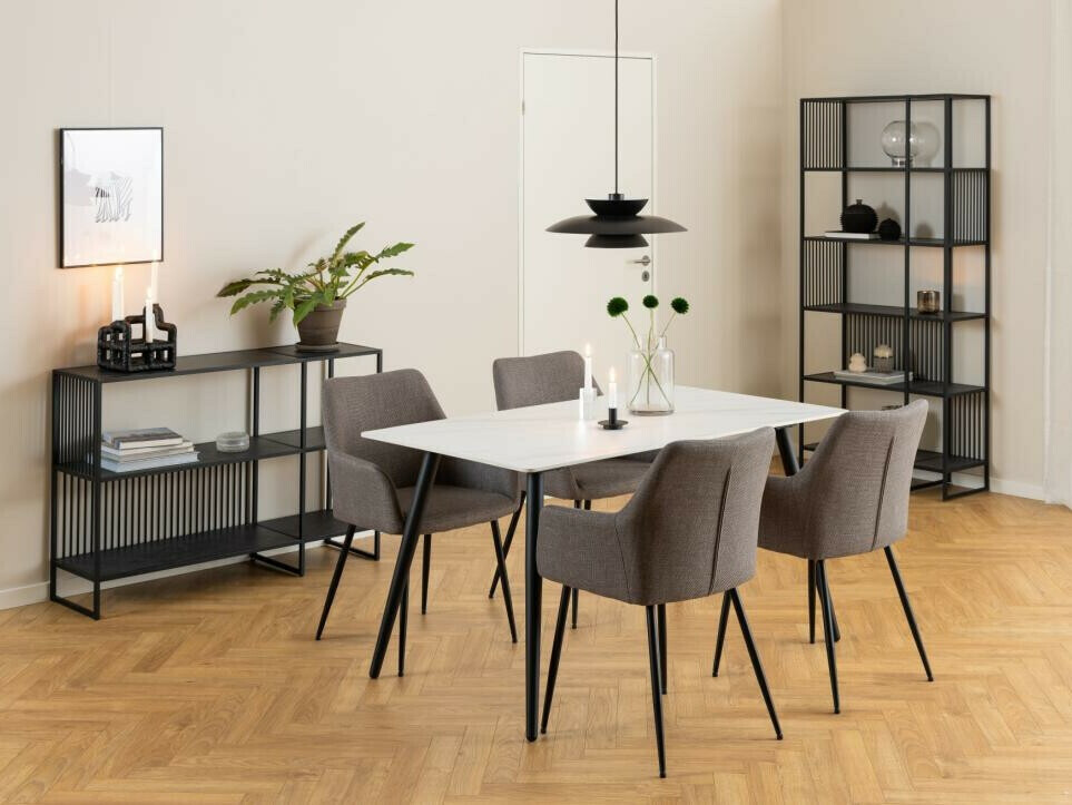 Chaise Norsica 856 (Noir + Gris clair)