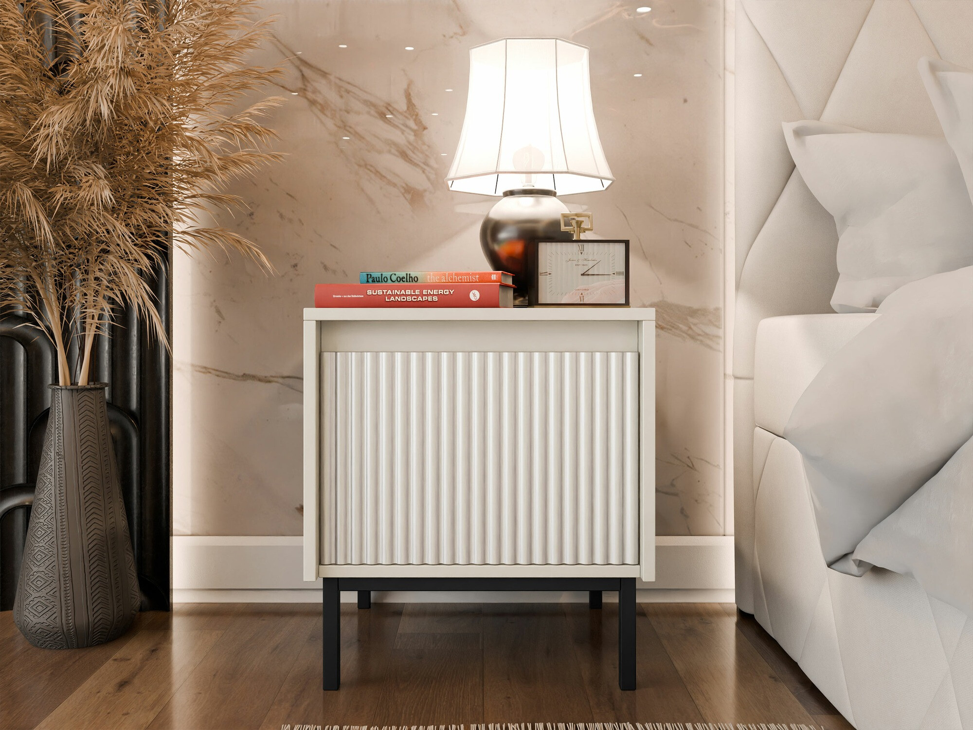 Table de chevet Comfivo Delruva 105 (Cachemire)