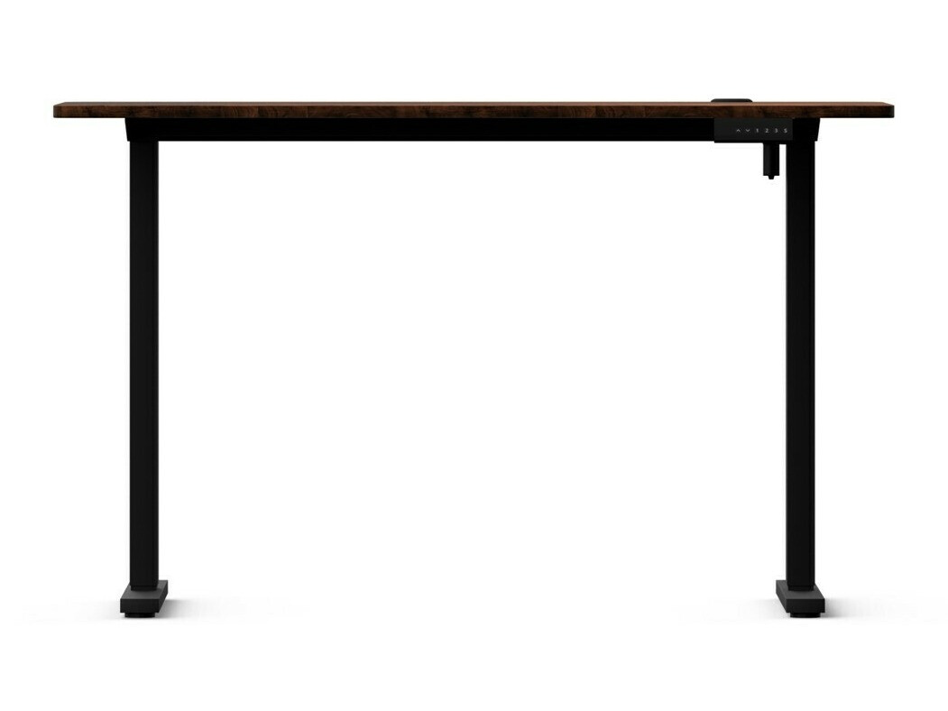 Bureau réglable en hauteur Lodi 103 (Bois sombre + Noir)