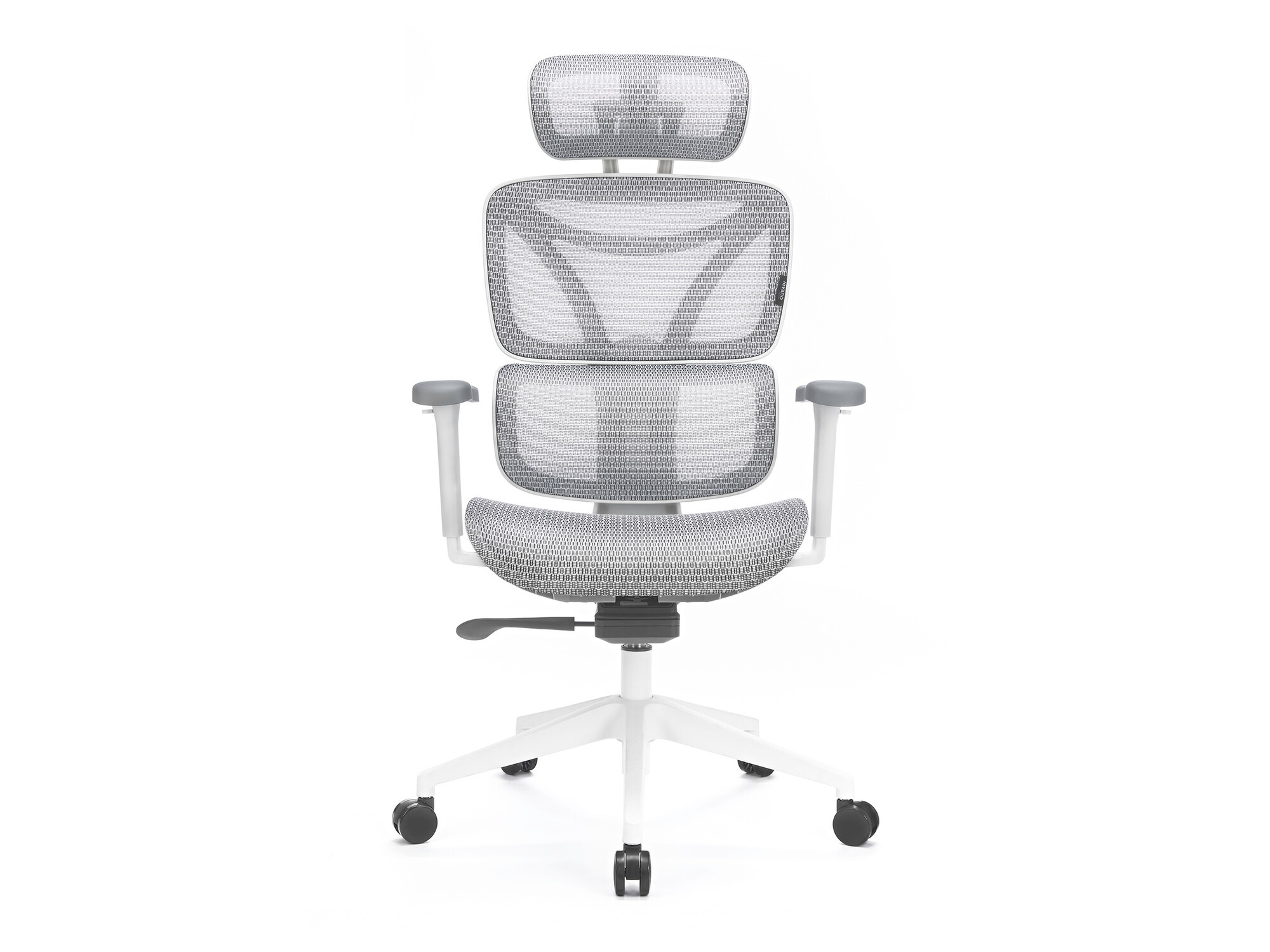 Chaise de bureau Lodi 104 (Blanc + Gris)