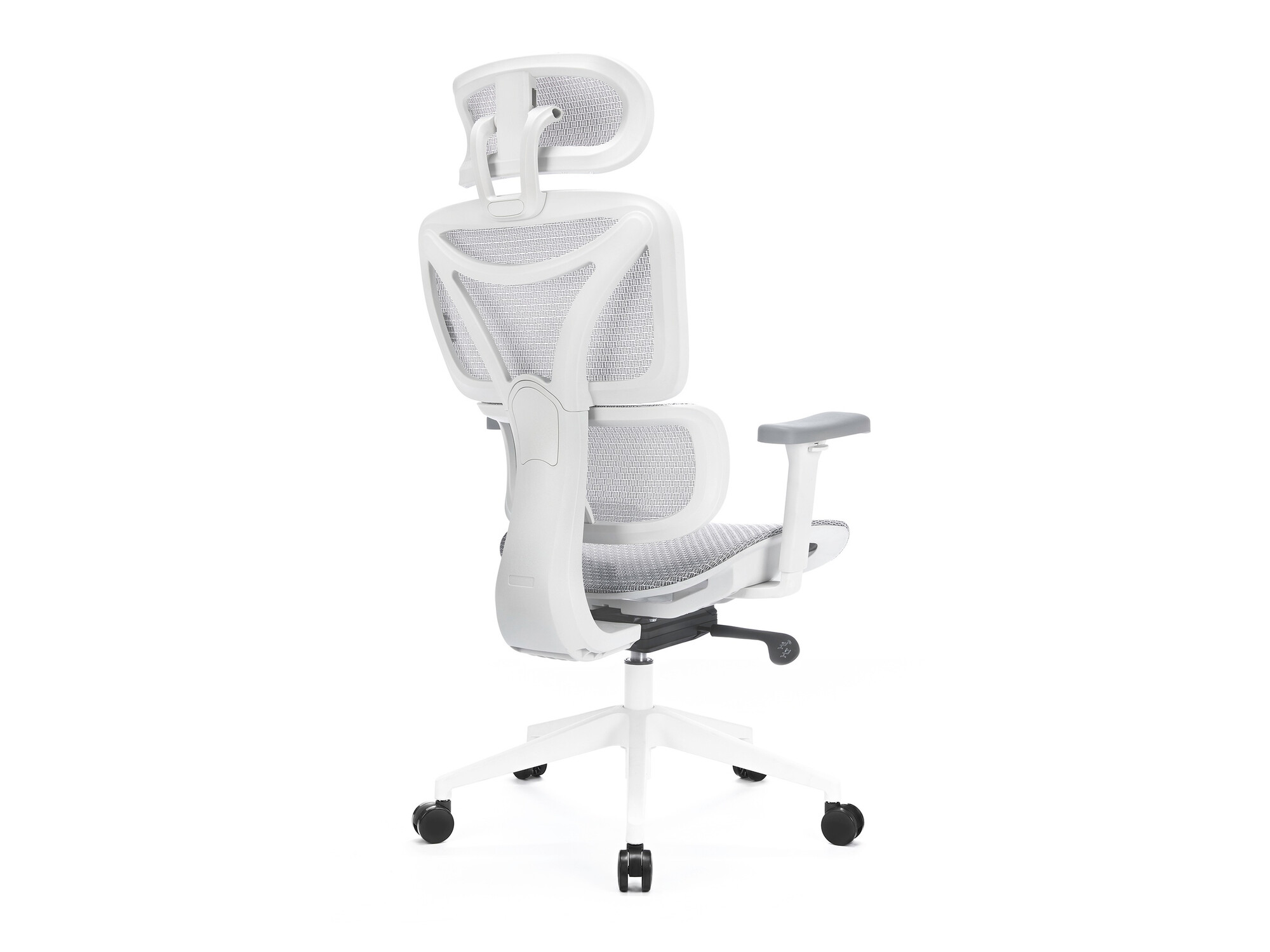 Chaise de bureau Lodi 104 (Blanc + Gris)