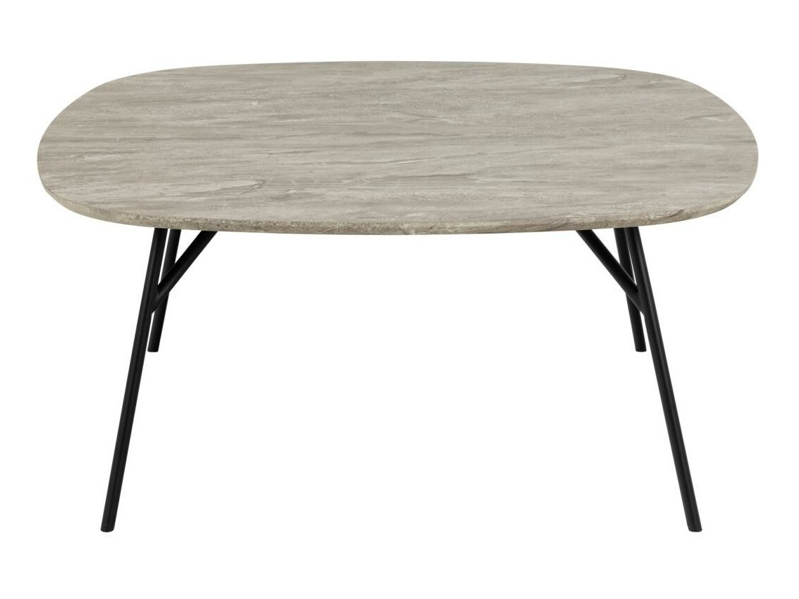 Table basse Norsica 903 (Noir + Marbre gris)