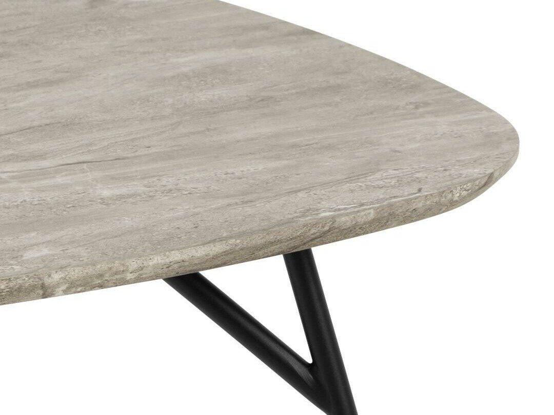 Table basse Norsica 903 (Noir + Marbre gris)