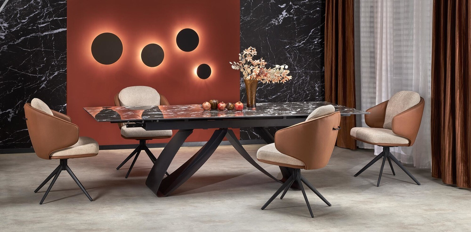 Chaise Houston 1823 (Marron + Beige)