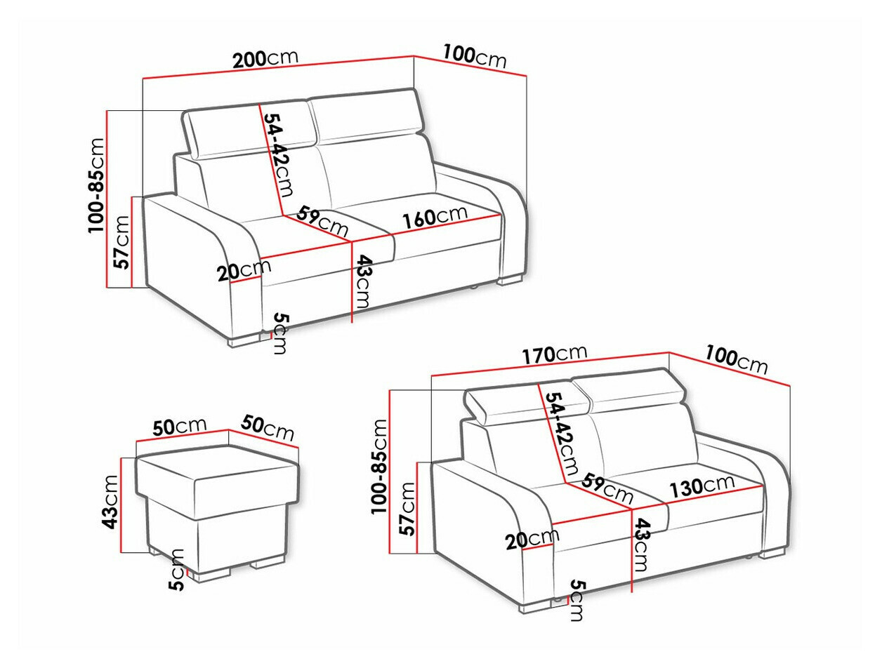 Ensemble de canapés Ovos I (Crown 4)