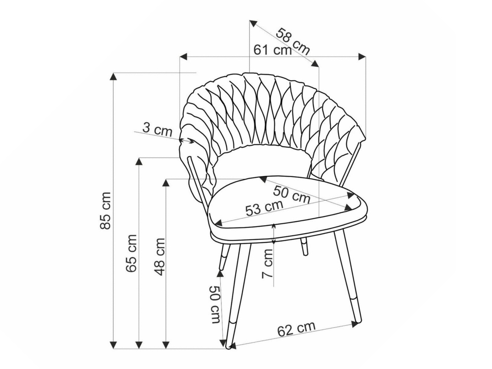 Chaise Houston 1829 (Vert)