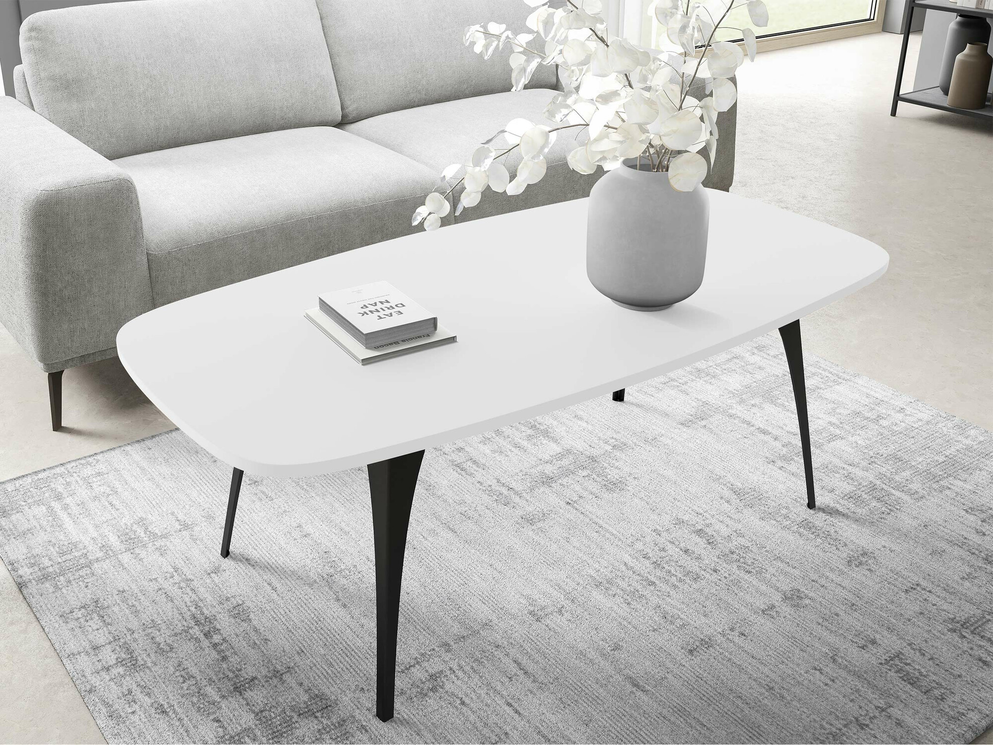 Table basse Oswego 125 (Blanc)