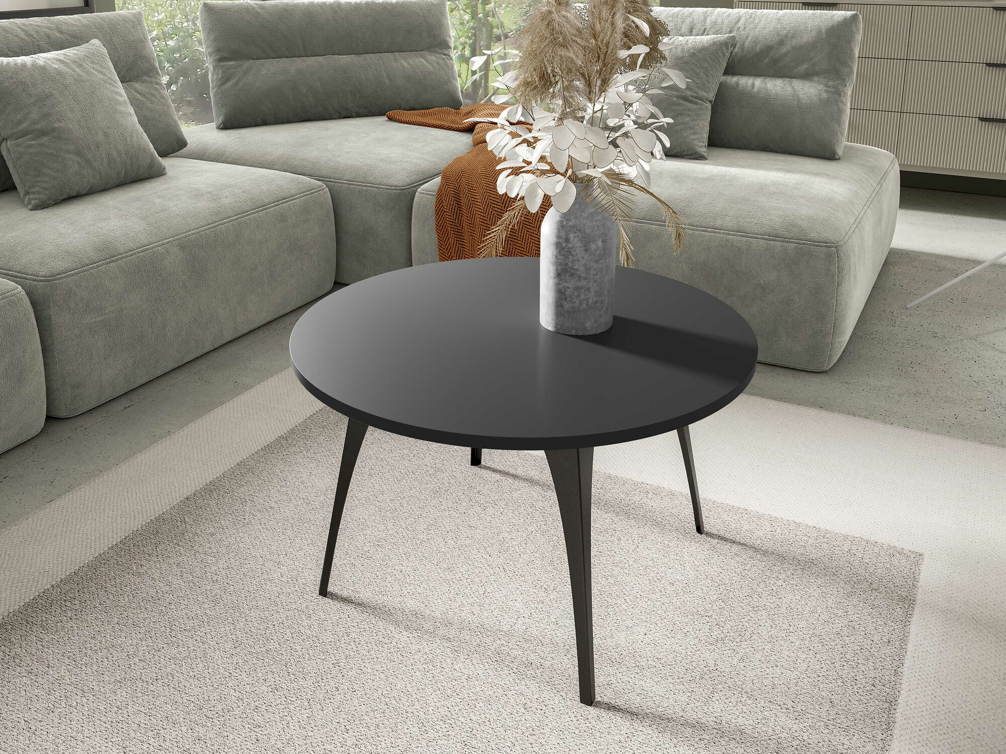 Table basse Oswego 126 (Noir)