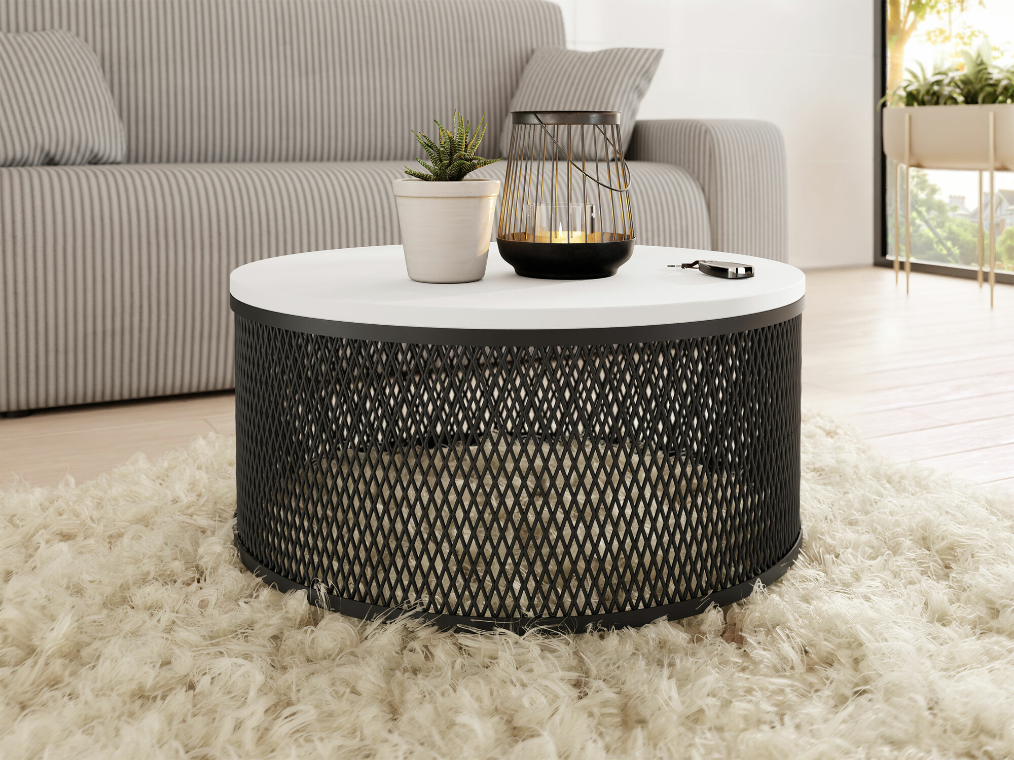 Table basse Oswego 127 (Blanc)