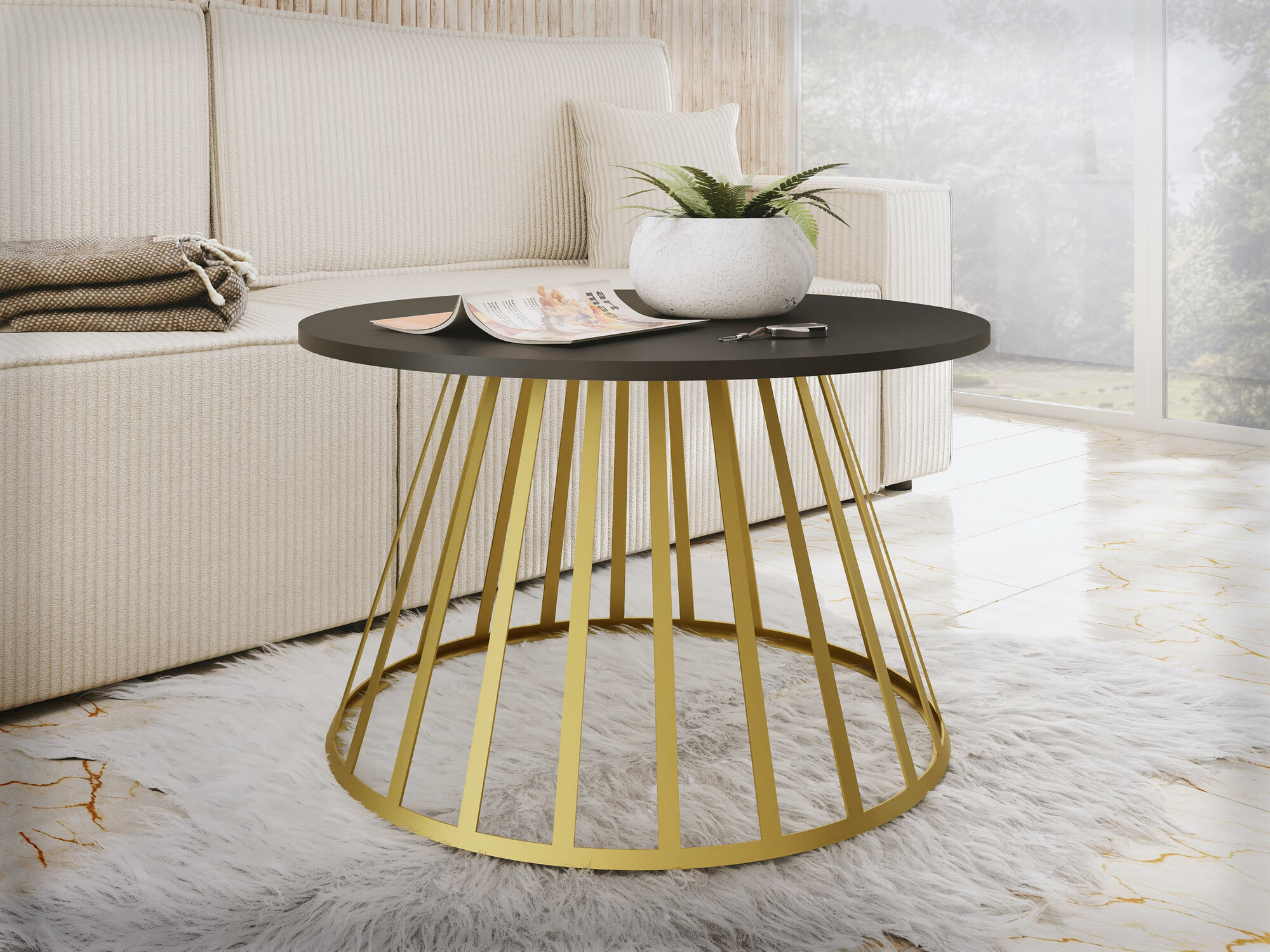 Table basse Oswego 129 (Noir)