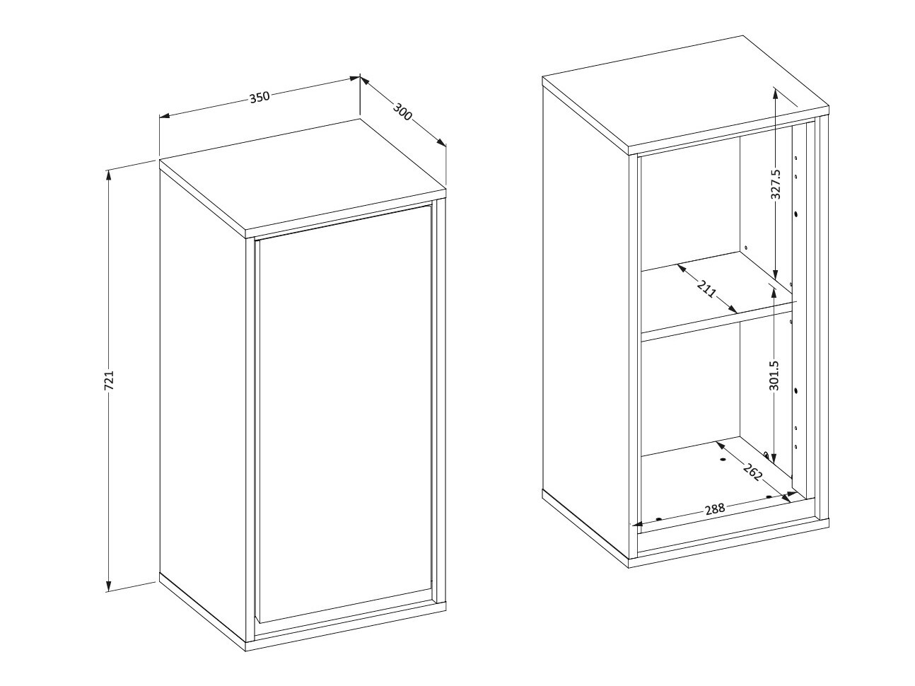 Armoire de salle de bain murale Tecavu 100 (Blanc brillant + Blanc)