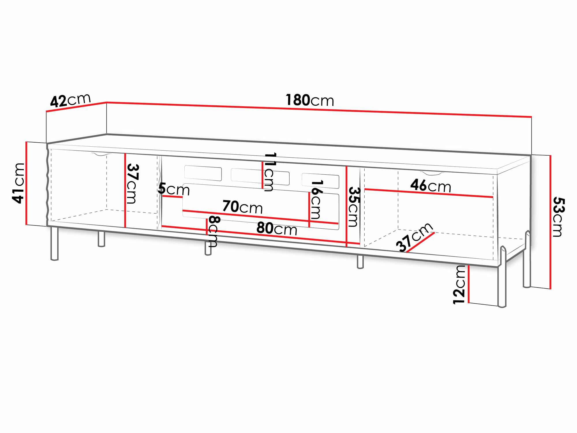 Meuble TV Comfivo Serfero 109